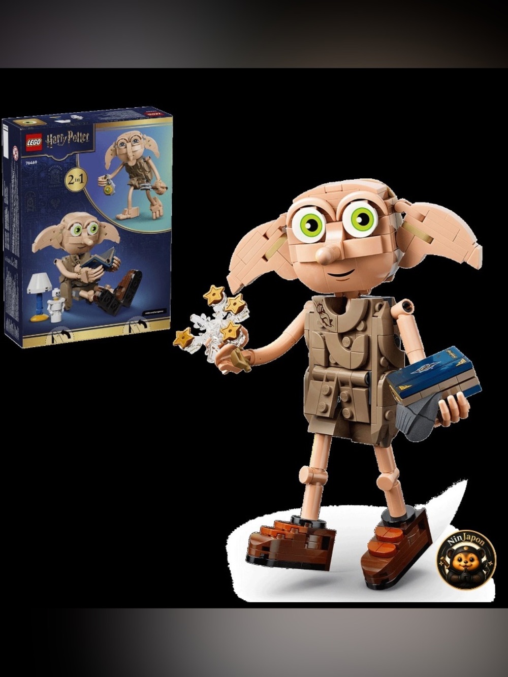 LEGO Harry Potter Dobby the Free Elf Buildable Character 76469- NEW 👀🪄